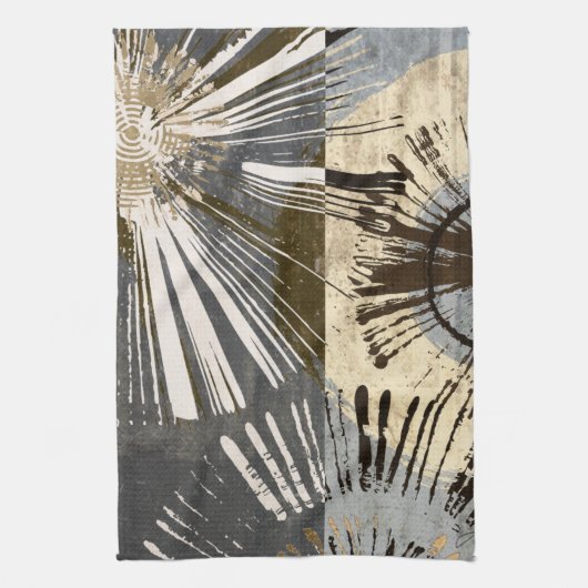 Uitbarstende tegels I Theedoek (Verticaal)