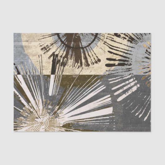 Uitbarstende Tegels I Tissuepapier (Voorkant)