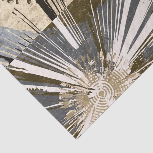 Uitbarstende Tegels I Tissuepapier (Detail)