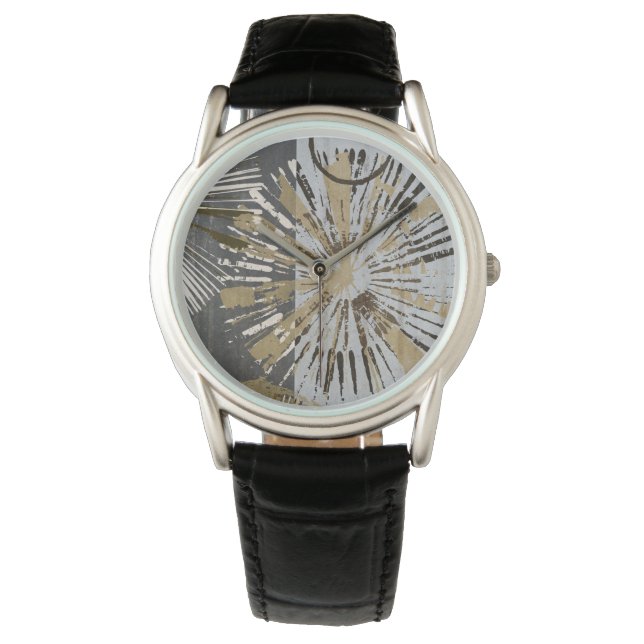 Uitbarstende Tegels III Horloge (Voorkant)