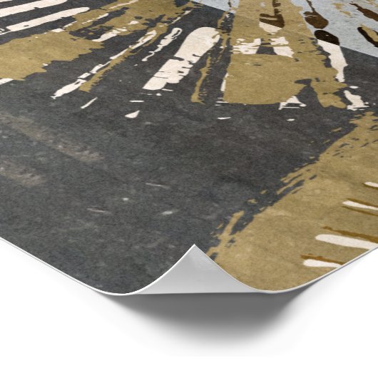 Uitbarstende Tegels III Poster (Hoek)