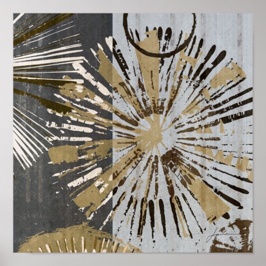 Uitbarstende Tegels III Poster (Voorkant)