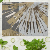 Uitbarstende Tegels III Theedoek (Gevouwen)