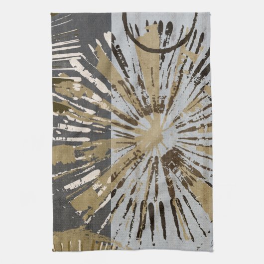 Uitbarstende Tegels III Theedoek (Verticaal)