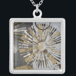 Uitbarstende Tegels III Zilver Vergulden Ketting<br><div class="desc">ThuisDécor</div>