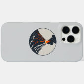 Uitbarstende vulkaan Moderne Kunst Illustratie Case-Mate iPhone Case (Achterkant (horizontaal))