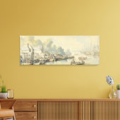 Uitbarsting in Southampton op 20 juni na Lord Canvas Afdruk (Insitu (Woonkamer))