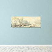 Uitbarsting in Southampton op 20 juni na Lord Canvas Afdruk (Insitu (Houten vloer))