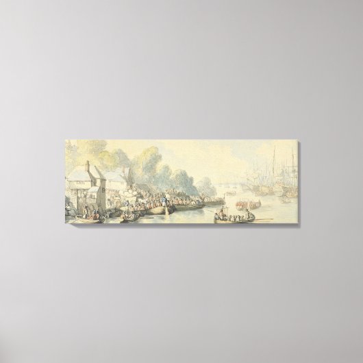 Uitbarsting in Southampton op 20 juni na Lord Canvas Afdruk (Voorkant)