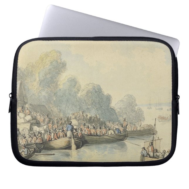 Uitbarsting in Southampton op 20 juni na Lord Laptop Sleeve (Voorkant)