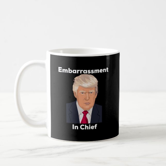 Uitbarsting van Chief Anti Trump Funny Gift Koffiemok (Links)