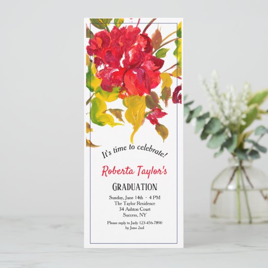 Uitbarsting van de rode uitnodiging (Staand voorkant)