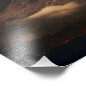 Uitbarsting van de vulkaan foto afdruk (Hoek)