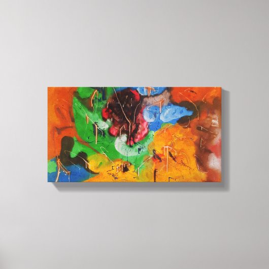 Uitbarsting van Emotie Canvas Afdruk (Voorkant)