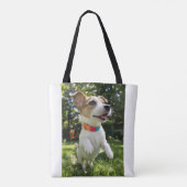 Uitbarsting van Hondse Vreugde Tote Bag (Achterkant)