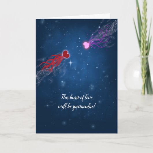 Uitbarsting van liefde - Valentijnsdag7 Kaart (Voorkant)