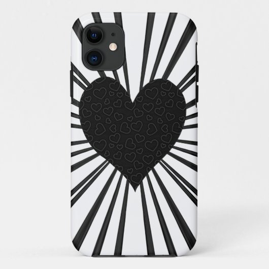 Uitbarsting van liefde (zwart) Case-Mate iPhone case (Achterkant)