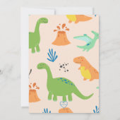 Uitbarsting van Opwinding Dinosaurus Vulkan Verjaa Kaart (Achterkant)