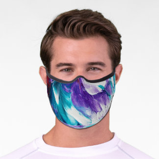 Uitbarsting van Paars Premium Face Mask Mondkapje