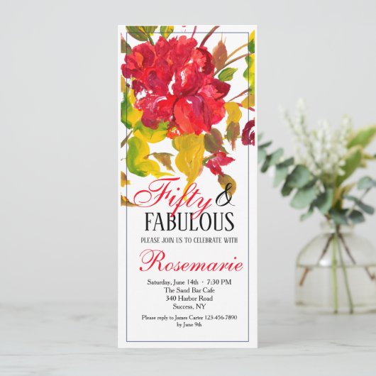 Uitbarsting van Rode Uitnodiging (Staand voorkant)