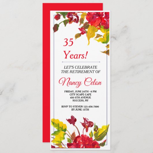 Uitbarsting van Rode Uitnodiging 2 (Voorkant / Achterkant)