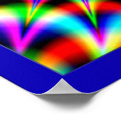 Uitbarsting van uitstralende fractuur poster (Hoek)