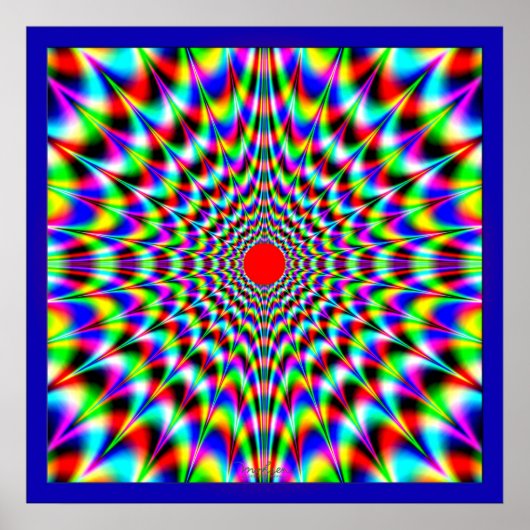 Uitbarsting van uitstralende fractuur poster (Voorkant)