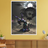 Uitbarsting van vreugde canvas afdruk (Insitu (Woonkamer))