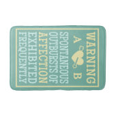 Uitbarstingen van aangepaste monogram-badmatten vo badmat (Voorkant)