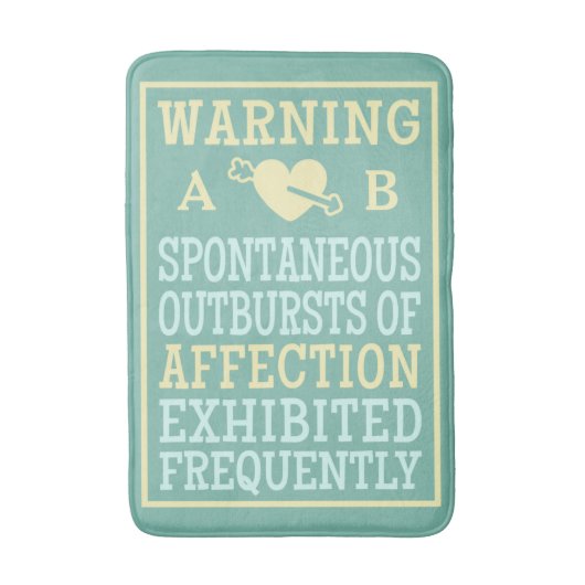 Uitbarstingen van aangepaste monogram-badmatten vo badmat (Voorkant Verticaal)