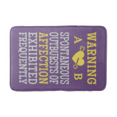 Uitbarstingen van aangepaste monogram-badmatten vo badmat (Voorkant)