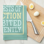 Uitbarstingen van Aangepaste monogram handhanddoek Theedoek (Quarter Fold)