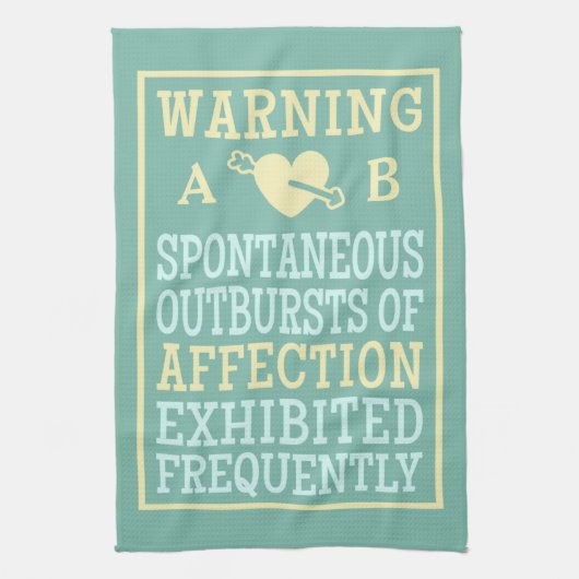 Uitbarstingen van Aangepaste monogram handhanddoek Theedoek (Verticaal)