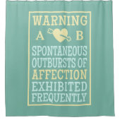 Uitbarstingen van Aangepaste monogram van de Aanpa Douchegordijn (Voorkant)