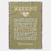 Uitbarstingen van Aangepaste werving werpen deken (Voorkant Verticaal)