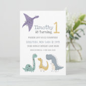  uitbarstingen van dinosauriërs op zaterdag kaart (Staand voorkant)