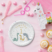  uitbarstingen van dinosauriërs op zaterdag papieren bordje (Feest)