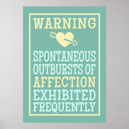 Uitbarstingen van het Affection poster