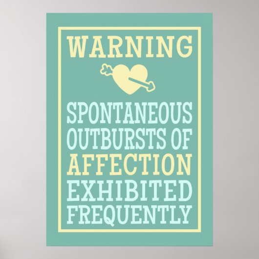 Uitbarstingen van het Affection poster (Voorkant)