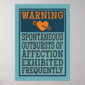 Uitbarstingen van het Affection poster (Voorkant)