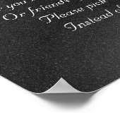 Uitbewerkbaar Poster van Chalkboard Wedding (Hoek)