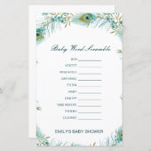 Uitbewerkbare Baby Word-scramble met antwoord (Voorkant / Achterkant)