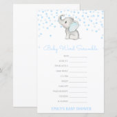 Uitbewerkbare Baby Word-scramble met antwoord (Voorkant / Achterkant)