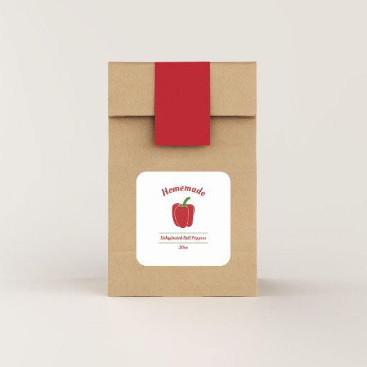 Uitbewerkbare gedehydrateerde Dell Peppers Label S