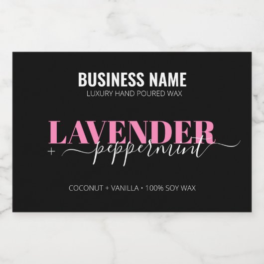 Uitbewerkbare luxekaarten Sjabloon op maat Voedselcontainer Etiket (Enkel label)