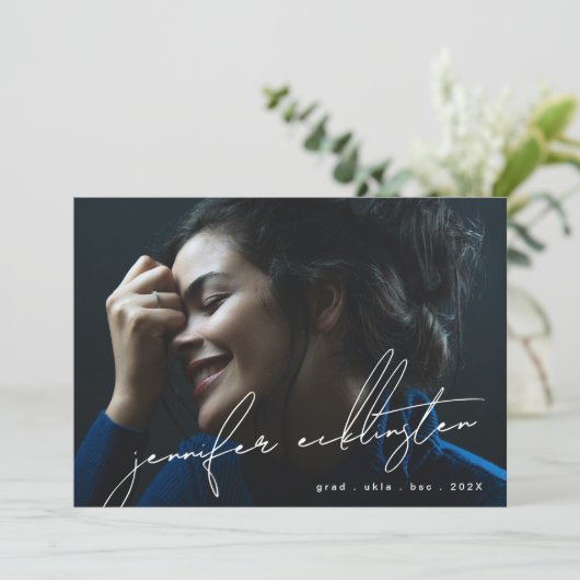 Uitbewerkbare unieke fotosjabloonindeling voor col aankondiging (Staand voorkant)