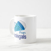 Uitblinken voor paralegals koffiemok (Voorkant links)