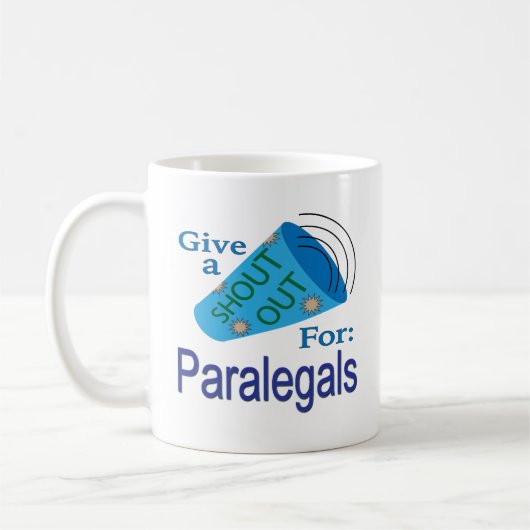 Uitblinken voor paralegals koffiemok (Links)