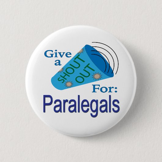 Uitblinken voor paralegals ronde button 5,7 cm (Voorkant)