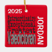Uitblinker van de afgestudeerden Aangepast Keramisch Ornament (Voorkant)